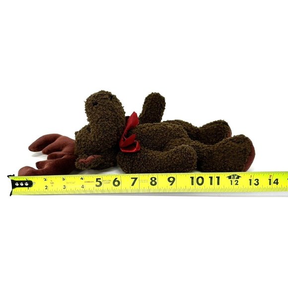 Vintage Lexin Nice Stuff Reindeer Moose Elk Plush Brown Jointed Stuffed Toy 13" - Picture 11 of 11
